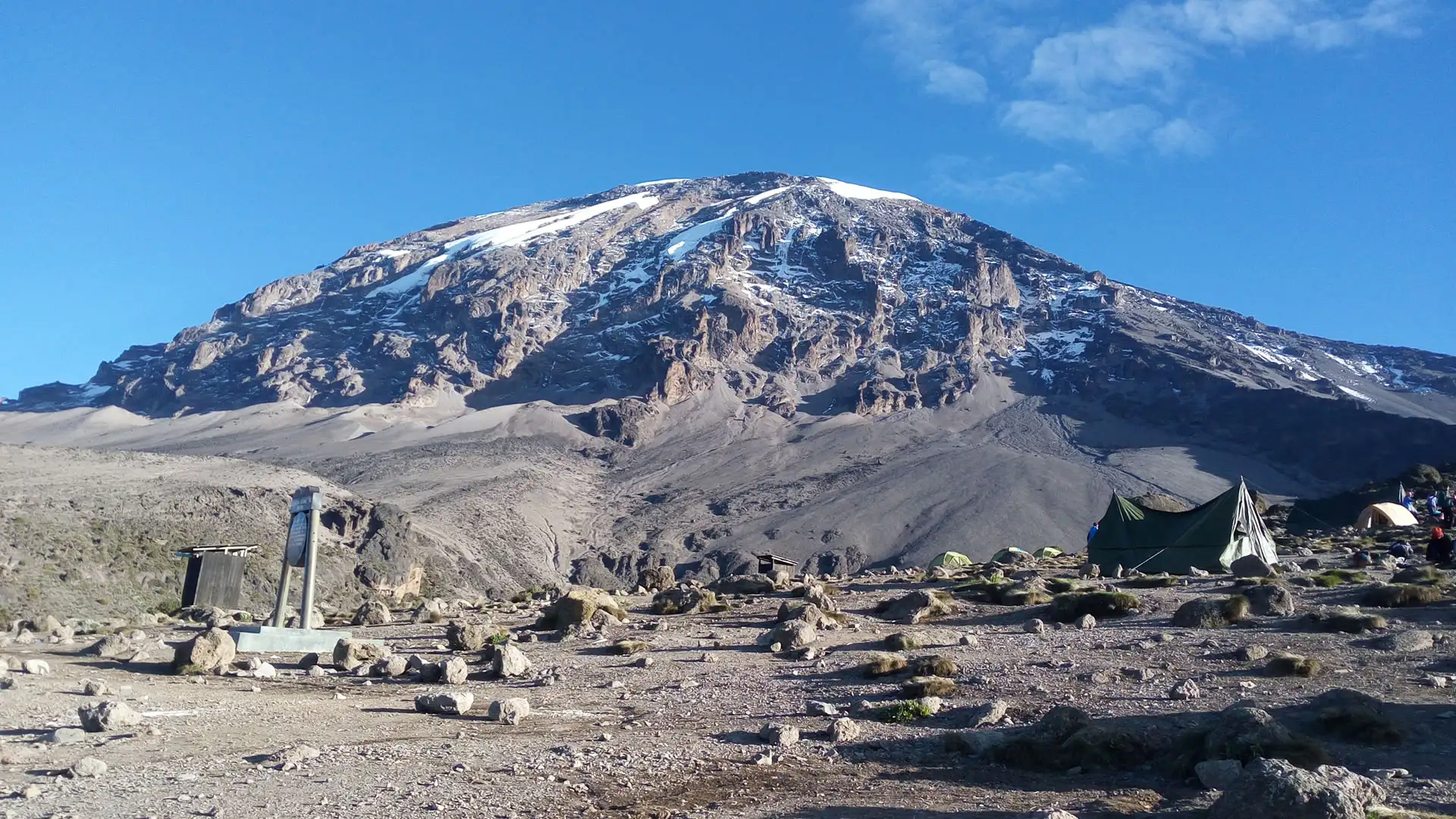 Kilimanjaro trekking landscape on the Machame Route